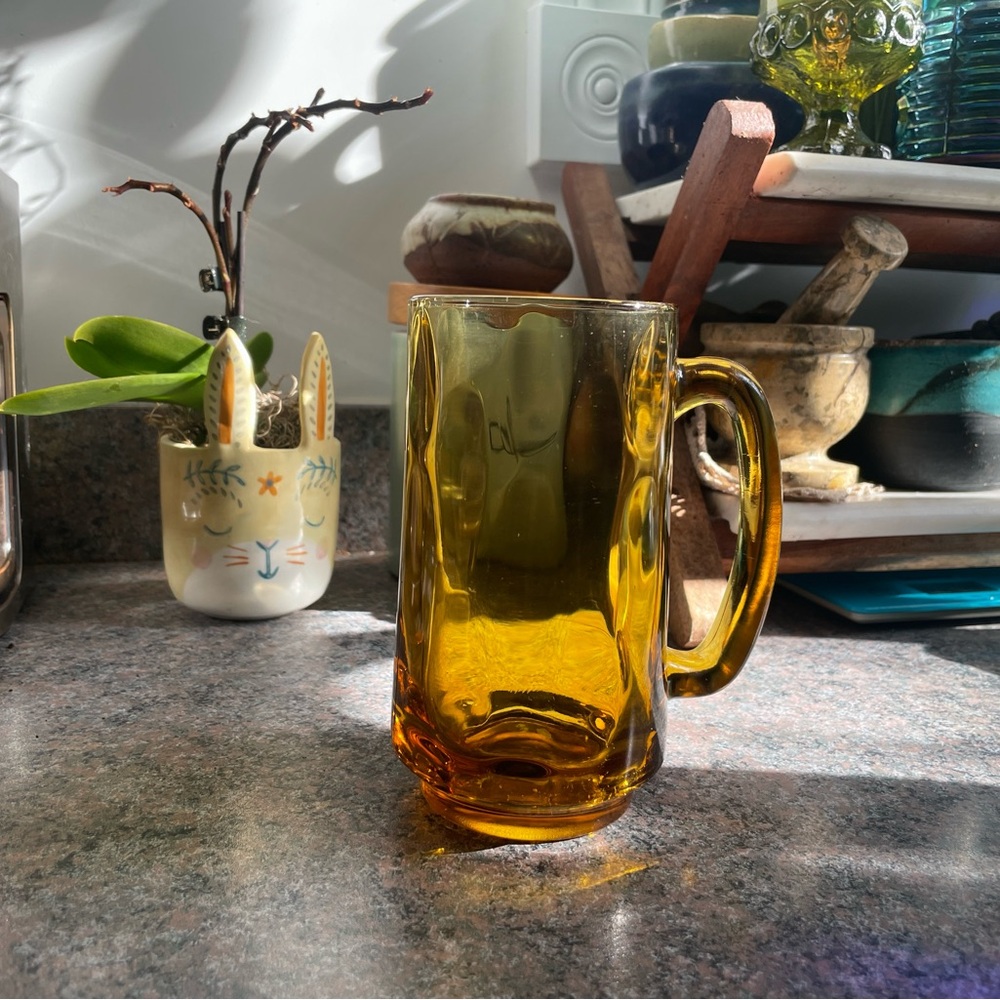 Amber Glass Mug